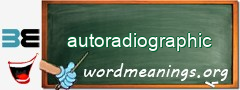WordMeaning blackboard for autoradiographic